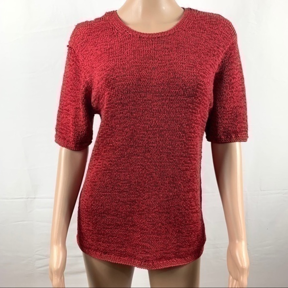 Pendleton Women’s top Blouse Red short sleeve M